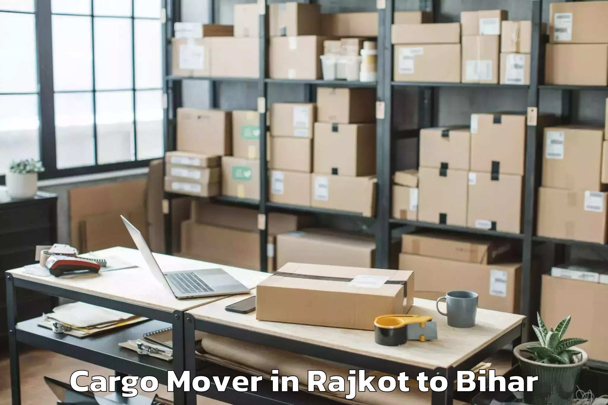 Get Rajkot to Basopatti Cargo Mover